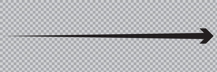 Arrow Long Icon  | Arrows | Infographic Illustration | Direction Symbol | Pointer Logo  | Isolated | Variations