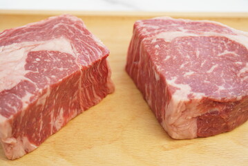 fresh meat with perfect cuts