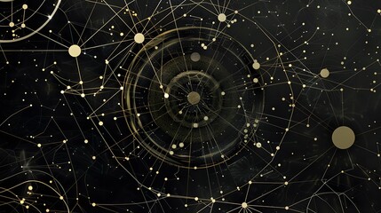 circular tech background 