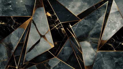 Develop a prompt featuring glimmers of opulence, with overlapping gold lines adorning abstract...