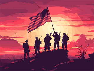Dawn Honor: A Military Base's Sunrise Salute to Service and Sacrifice