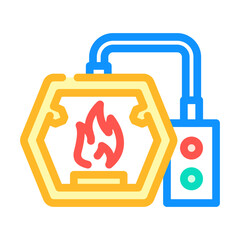 fire blacksmith metal color icon vector. fire blacksmith metal sign. isolated symbol illustration