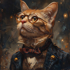 Ein PortrÃ¤t von SchrÃ¶dingers Katze in einer Quantenwelt. --stylize 750 Job ID: 8e6f34c8-2e71-4266-88fa-7ae78497ab62