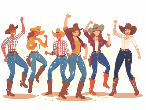 Line Dancin' Country Rhythm: Boots Kickin' and Laughter Fillin' the Air