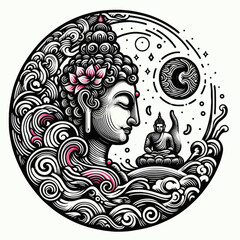  abstract painting karma vector