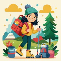illustration-of-young-girl-ready-for-hiking