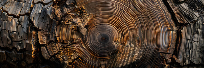 The dating of tree rings points right back to noahs flood 8k - obrazy, fototapety, plakaty