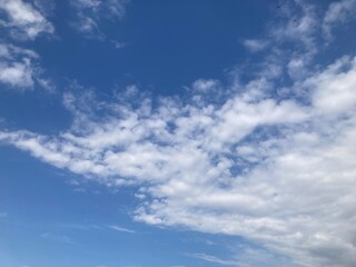 blue sky with clouds