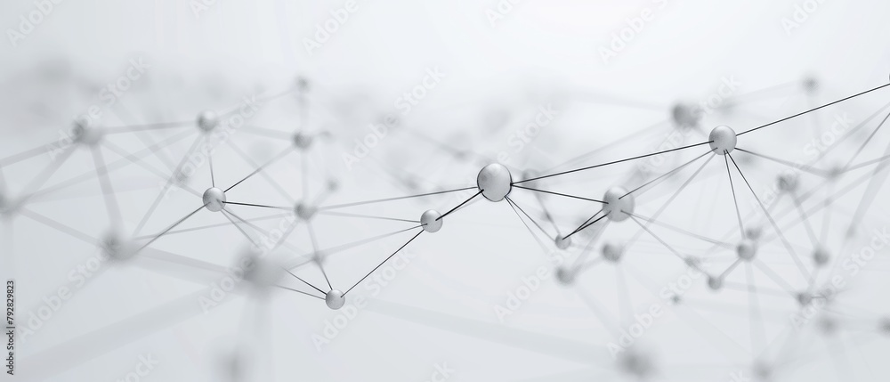 Poster white global network on bright background. rendering in 3d