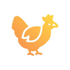 Hen vector icon