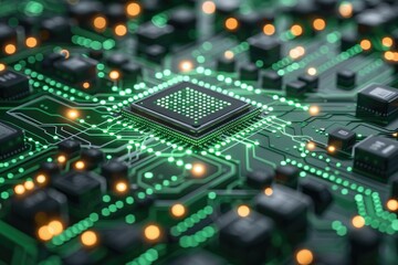 Obraz premium Innovators at a tech startup developing a new blockchain platform for decentralized finance