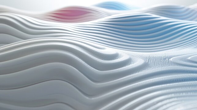 3D visual of sound waves materialized as dynamic geometric shapes