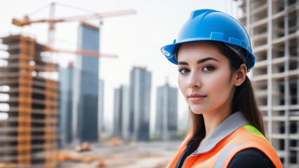 female construction worker