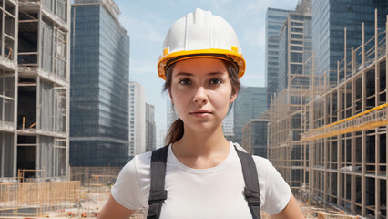 female construction worker