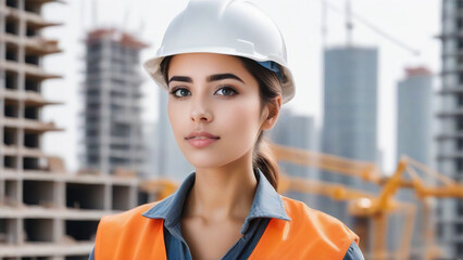 female construction worker