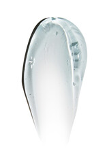 smear of transparent blue cosmetic gel. On an empty background. PNG