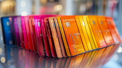 Sophisticated Financial Tools: Warm Gradient Credit Cards