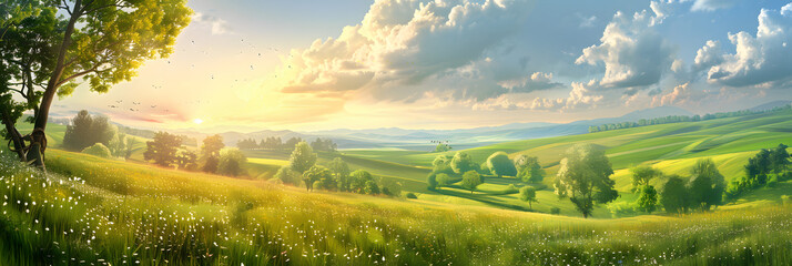 may spring sunny day landscape