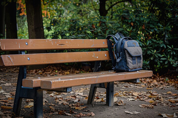 An empty bench and a forgotten backpack during recess paint a picture of loneliness - a silent testament to the withdrawal bullying induces
