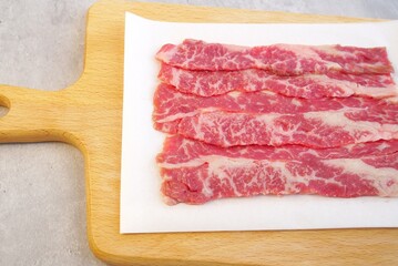 fresh meat with perfect cuts