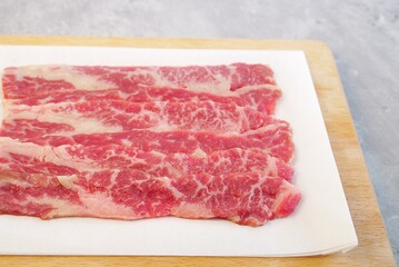 fresh meat with perfect cuts