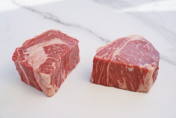 fresh meat with perfect cuts