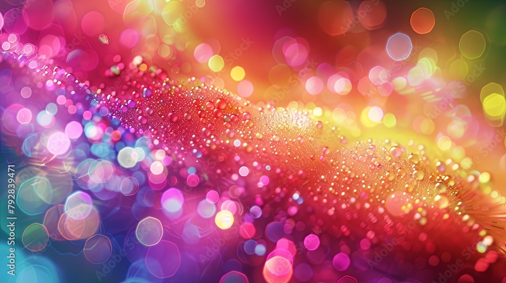 Poster abstract bokeh background