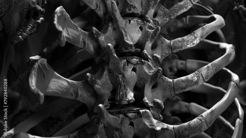 Aufkleber rising up from the base of the skull the spine stretches forth with a sense of strength and purpose 