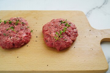 fresh meat with perfect cuts