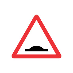 warning - speed bump