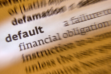 Finance - Default - Credit. Default is the failure to do something required by law