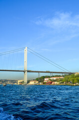 view of the bosphorus and the bridge, istanbul