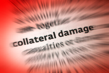 Collateral Damage - accidental and undesired death, injury or other damage inflicted, especially on civilians during  military operations.