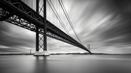 25th April Bridge over the Tejo river in Lisbon  - obrazy, fototapety, plakaty