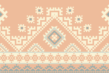 Traditional ethnic, geometric ethnic fabric pattern for textiles, rugs, wallpaper, clothing, sarong, batik, wrap, embroidery, print, background,cover,vector illustration, green,white,orange patterns.