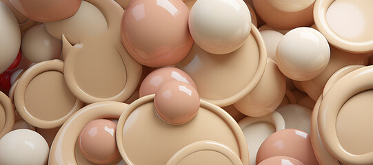 colorful circle balls, glow 7