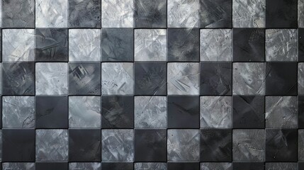 Top view of anthracite gray grey aluminium checker plate texture background