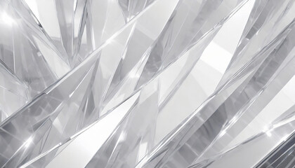 white prism glass abstract background closeup shards backdrop wallpaper - obrazy, fototapety, plakaty