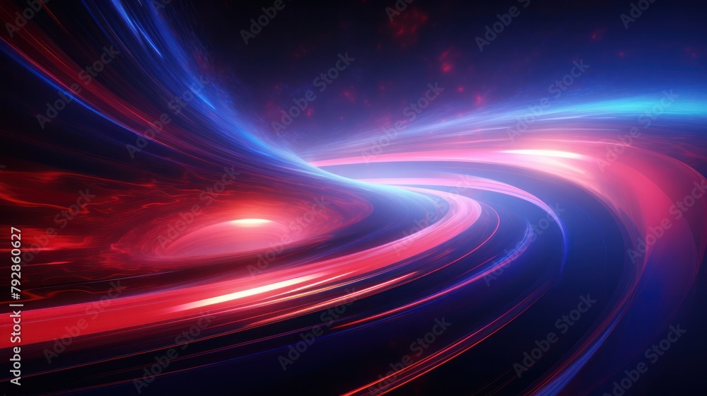 Poster a mesmerizing 3d abstract colourful black background line curve wave spiral