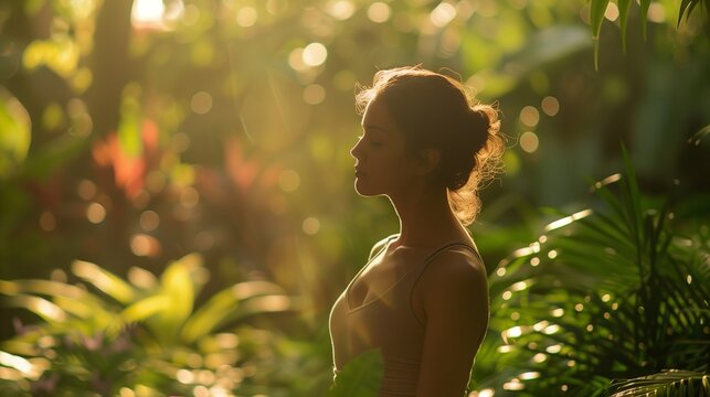 Innere Ruhe: Yoga im gr&uuml;nen Garten