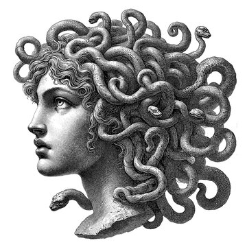 Mesmerizing Medusa A Haunting Portrait of Greek Mythology's Most Enigmatic Figure, generative AI