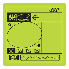 Fototapeta premium Brutalist Sticker Element