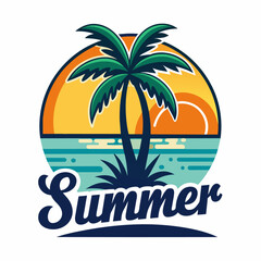 Naklejka premium Summer logo vector (22)