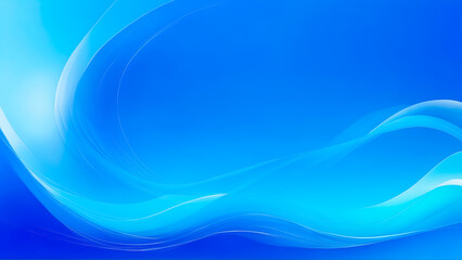 Fototapeta premium Azure Elegance: Abstract Blue Waves