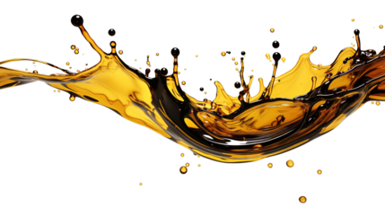 liquid oil splash cut out background