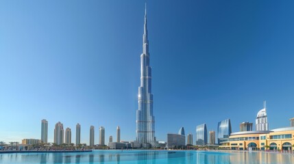 Dubai's Skyline with Burj Khalifa