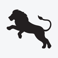 lion head design logo vector
