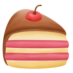 cokies, breakfast, watercolor,