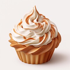 Whipped Cream isolated on transparent background 
