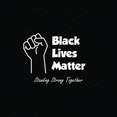 Black lives matter banner, Black lives matter poster vector graphics